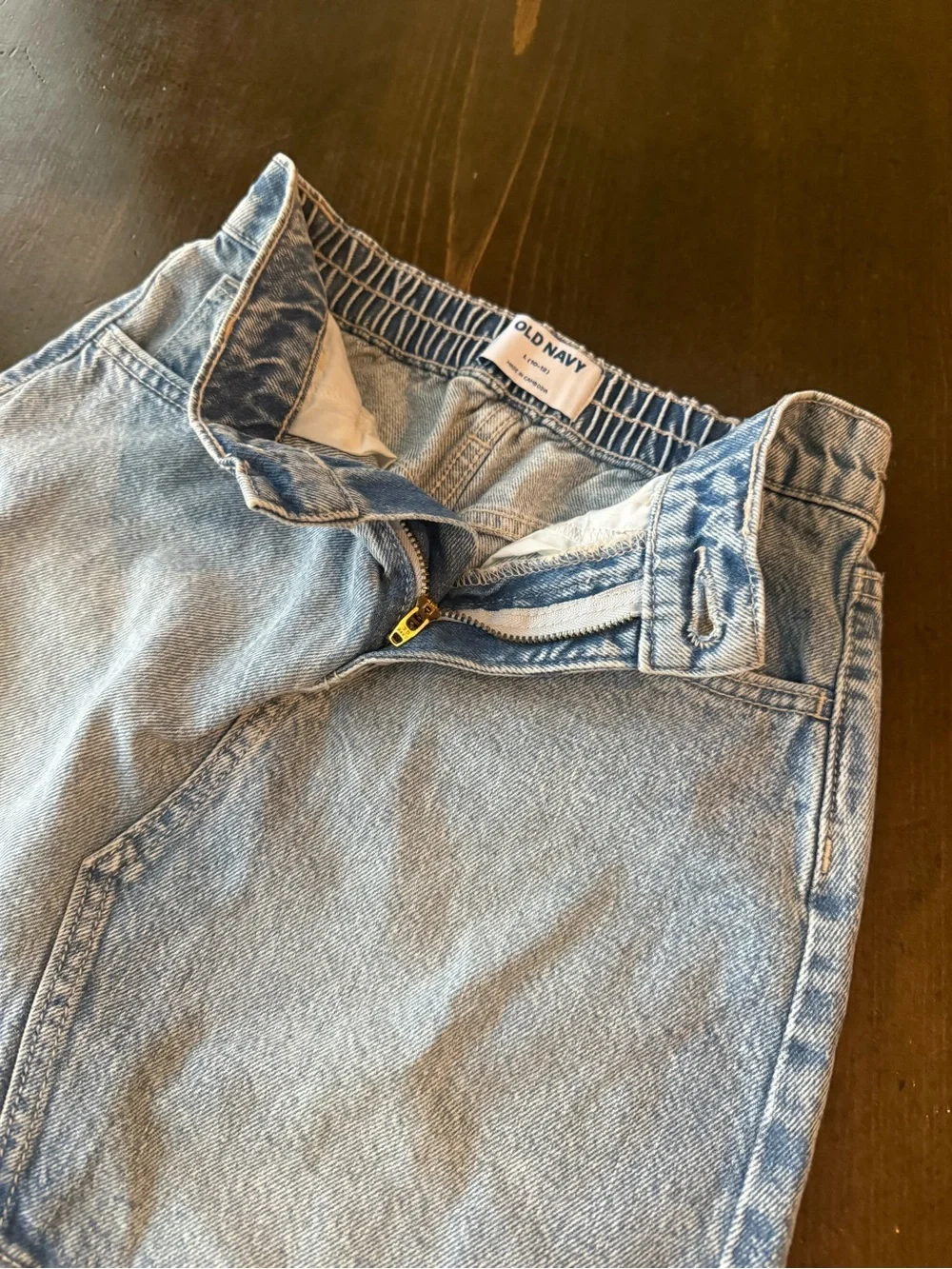 Old Navy Light Blue Denim Girls 10-12 Mini Skirt